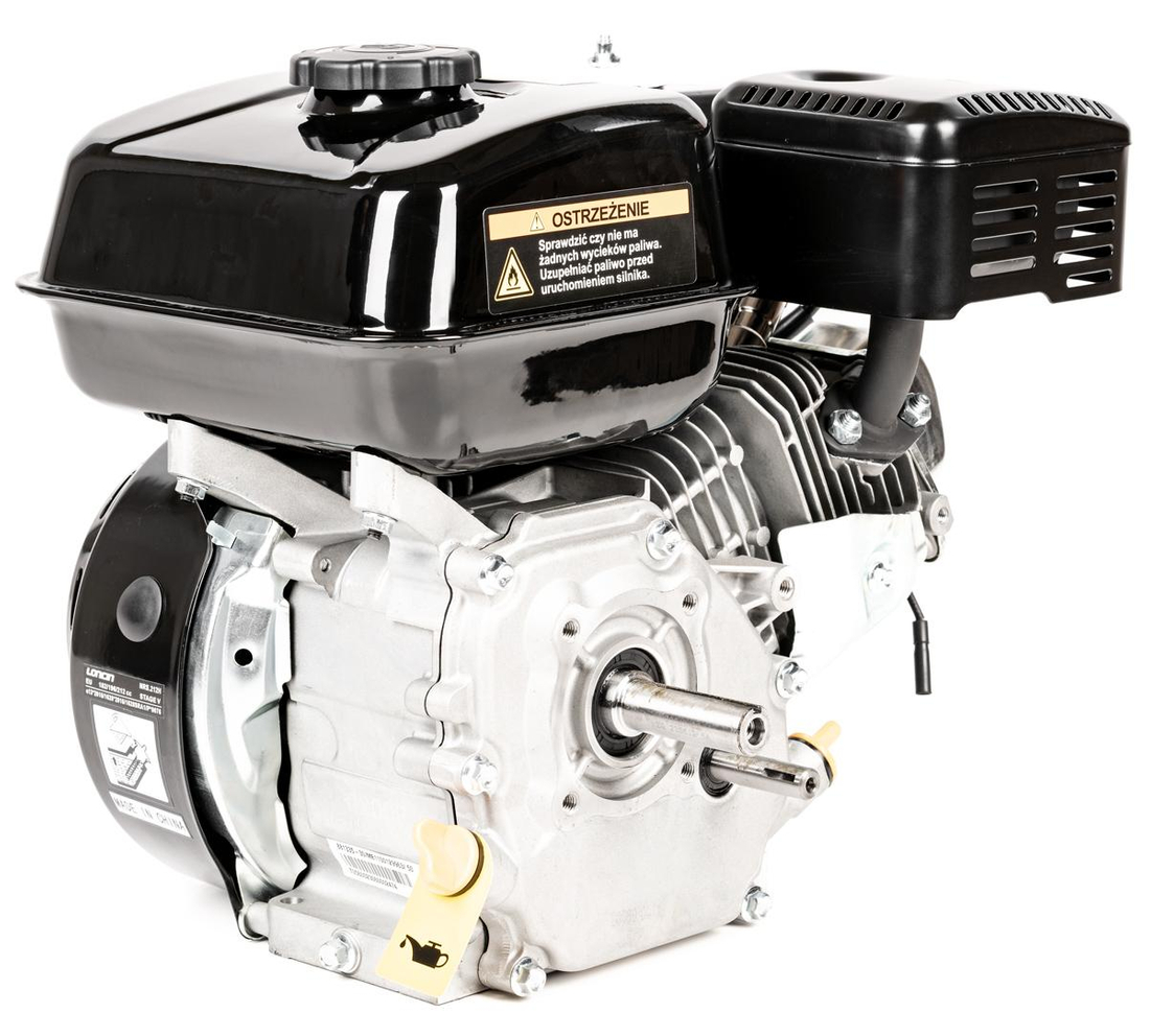 Silnik Loncin G200F-R – wał poziomy i dodatkowy wałek