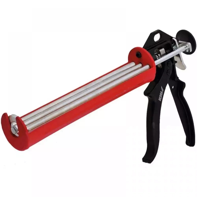 SQUEEZER FOR TUBES, SILICONE, ADHESIVES, SEALANTS DEDRA 1201-05 FRAME SQUEEZER, TRIPLE GUIDE FOR THICK MASSES