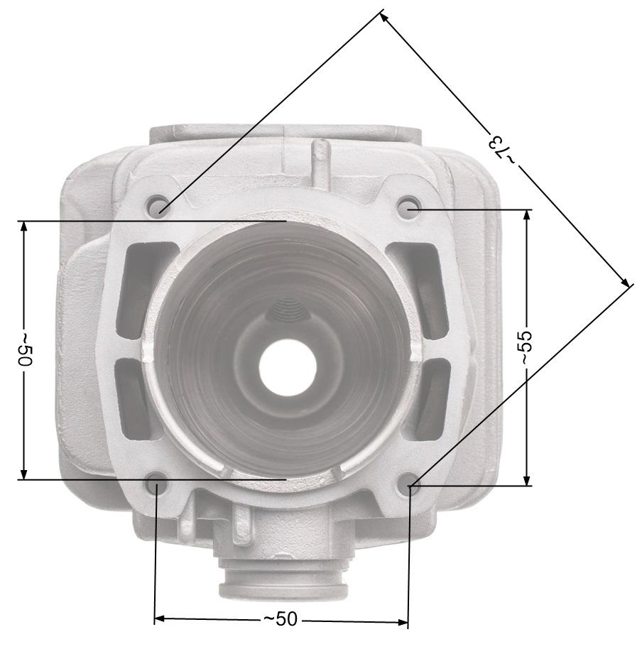 Komplet cylindra z tłokiem METEOR do TS410 TS420