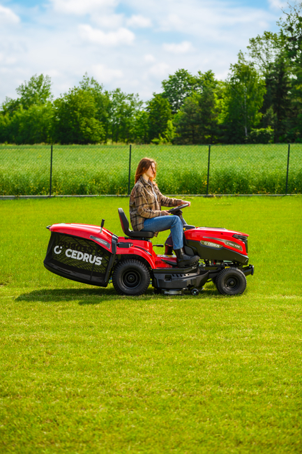 CEDRUS C-TRAC 92HC Rear-Dump Self-Propelled Lawn Mower with 92cm HYDROSTAT RECYCLING VELOPMENTS C-TRAC-92HC EWIMAX OFFICIAL DISTRIBUTOR - AUTHORIZED DEALER CEDRUS