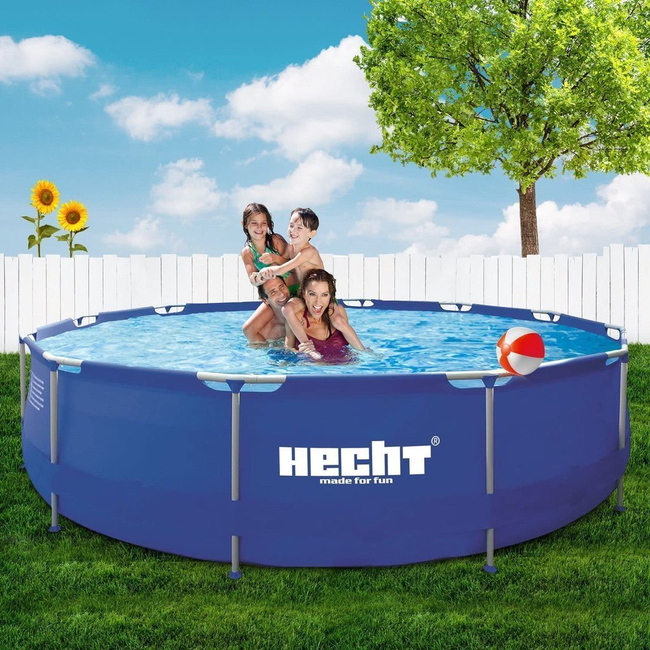 HECHT 3476 FAMILY GROUND BASIN 4383 l 300 x 76 CM BLUESEA- EWIMAX OFICIÁLNÍ DISTRIBUTOR - AUTORIZOVANÝ PRODEJCE HECHT