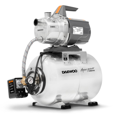 DAEWOO DAS 4500/24 INOX ZESTAW HYDROFOROWY HYDROFOR POMPA DO WODY OGRODOWA 3800l/h - OFICJALNY DYSTRYBUTOR - AUTORYZOWANY DEALER DAEWOO