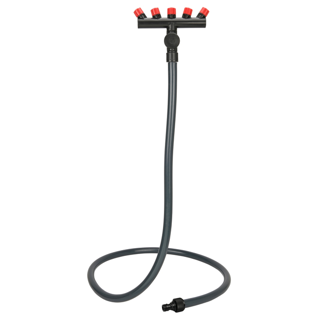 SPRINKLER STAND, FLEXIBLE, PORTABLE, 5 NOZZLES, DEDRA MIST