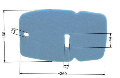 Vzduchový filtr Partner K1250 mokrý 8R02-27