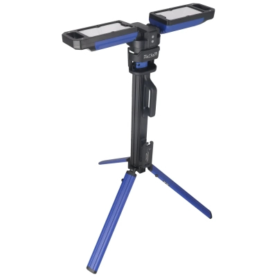 DEDRA L1068 Lampa LED warsztatowa robocza składana 5000 lm podwójna statyw 2 barwy akumulatorowa