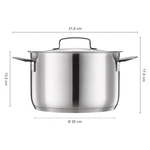 Garnek 5 l All Steel z pokrywką 1064752