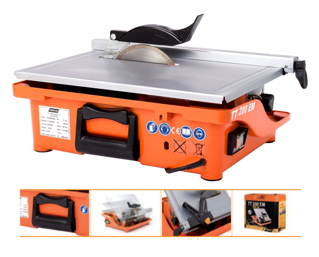 NORTON CLIPPER TT200 EM TILE CUTTING SAW CERAMIC TILE CONSTRUCTION SAW + CARRYING CASE OFFICIAL DISTRIBUTOR - AUTHORIZED NORTON CLIPPER DEALER