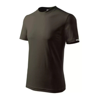 DEDRA BH5TA-XXXL Men's T-shirt, 3XL, olive army green, 100% cotton, outdoor