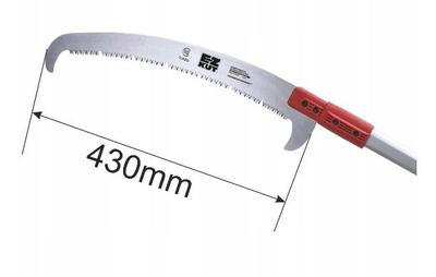 KAMIKAZE 3*1.50 BH 6541 TELESCOPIC OVAL SAW FOR LUMBER AND BRANCHES 4.5m