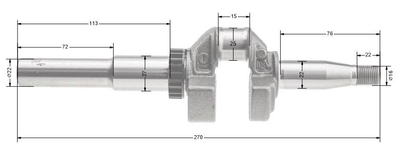 B&S Series 675 EXI crankshaft ORIGINAL PART 595024