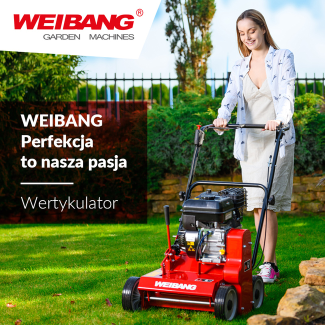 WEIBANG WB384 RB WERTYKULATOR SPALINOWY DO TRAWY PROFI PROFESJONALNY Briggs&Stratton WB384 WB 384 EWIMAX - OFICJALNY DYSTRYBUTOR - AUTORYZOWANY DEALER WEIBANG