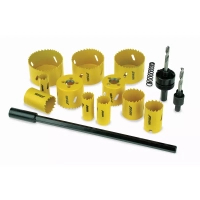 DEDRA 08WZ04 Zestaw otwornic bimetalowych HSS Bi-Metal 15 szt. wycinaki do metalu