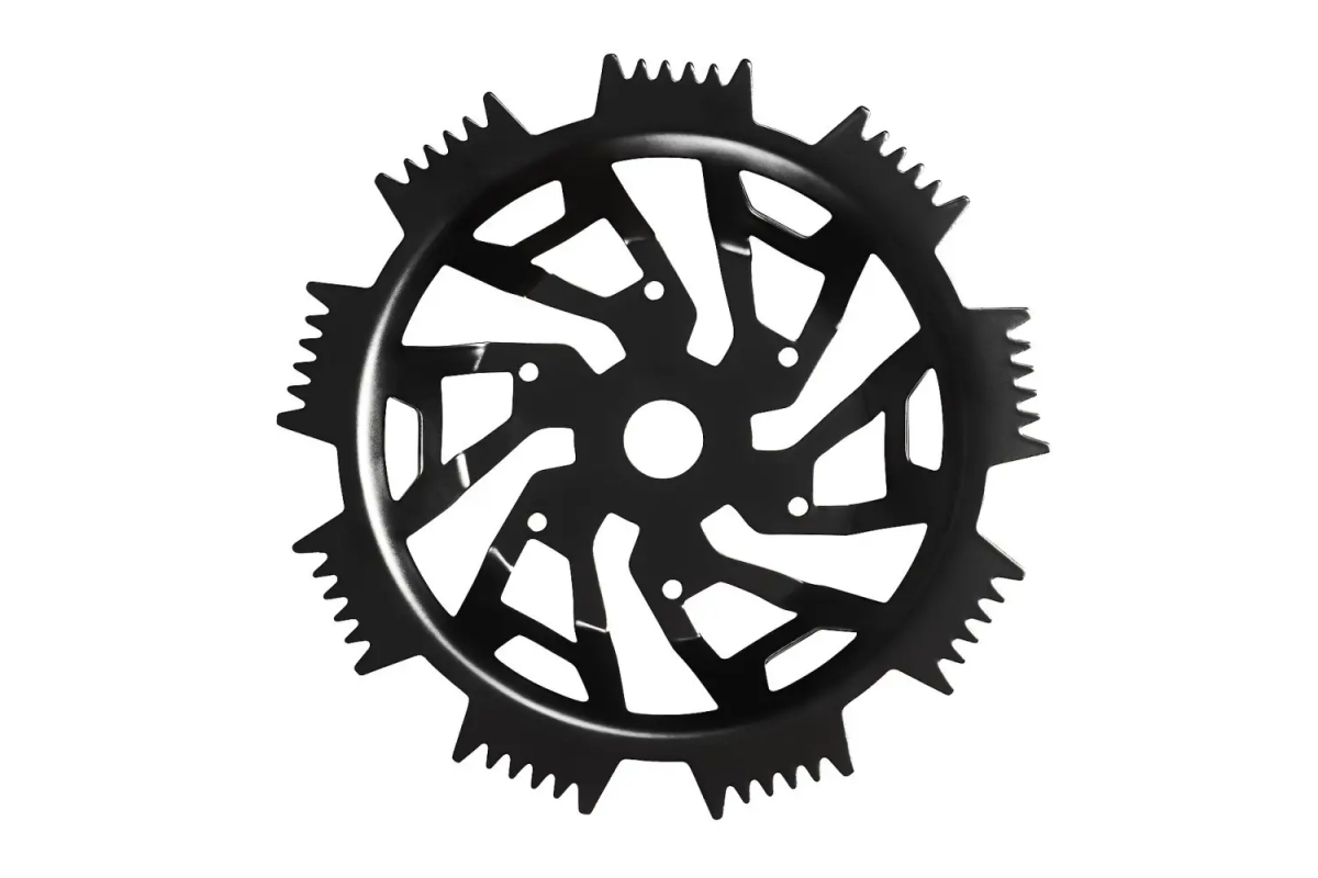 Pair of DOR2000I 67040046 metal drive wheels for the Oleo-Mac R2000i
