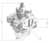 Loncin LC1P70FC carburetor ORIGINAL PART