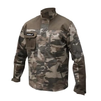 DEDRA BH43BL-L Bluza ochronna moro robocza z kamuflażem, bawełna elastan 240g/m², L