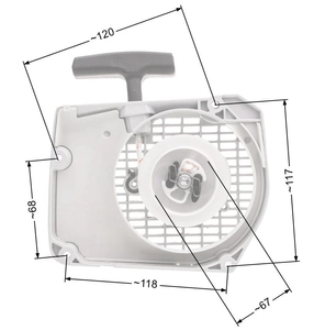 Startér Stihl MS360 MS340 036 034 NZ537