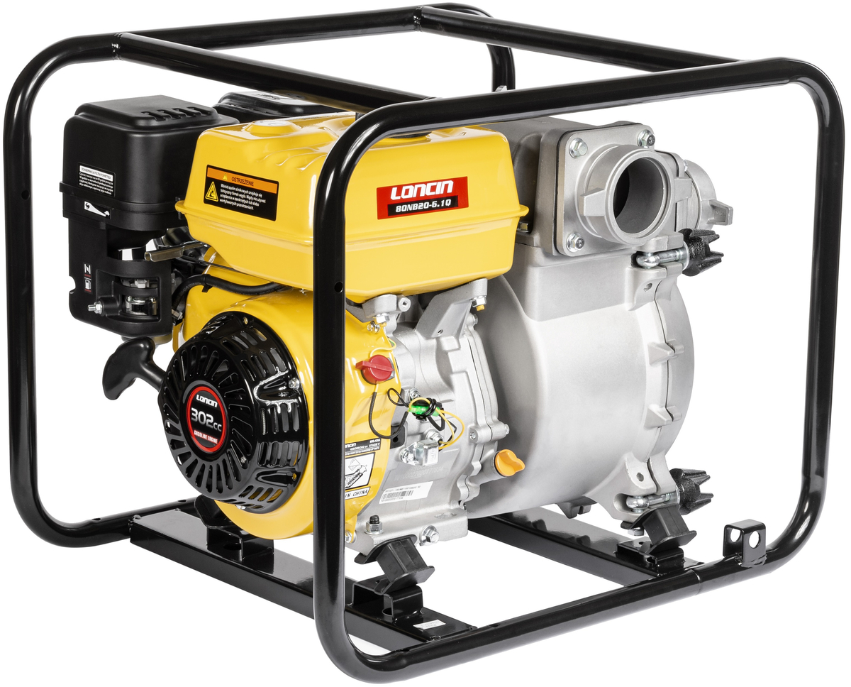 LONCIN LC80NB20-6.1Q MOTOPOMPA POMPA STRAŻACKA SPALINOWA SZLAMOWA DO WODY BRUDNEJ CZYSTEJ WYSOKOWYDAJNA 9KM 69000 l/h 69m3/h - EWIMAX OFICJALNY DYST