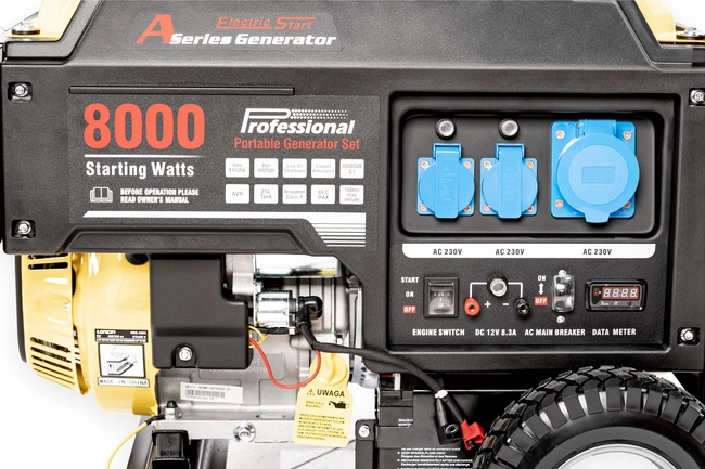 LONCIN LC8000D-AS-1F MOCNY AGREGAT GENERATOR PRĄDOTWÓRCZY 230V AVR 6,5kW - EWIMAX OFICJALNY DYSTRYBUTOR - AUTORYZOWANY DEALER LONCIN