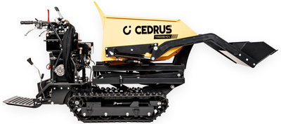 CEDRUS TR500GE-HD-L Diesel-Powered Tracked Transporter with Loader and Top Dump CEDTR500GE-HD-L
