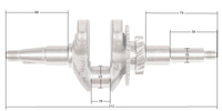 Wał korbowy Loncin LC40ZB20-1.7Q LC148F-2 CZĘŚĆ ORYGINALNA 130290687-0001