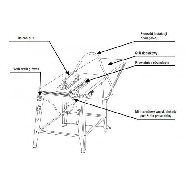 DEDRA DED7726 Stolní pila Lumberjack 315mm 2,2kW EWIMAX OFICIÁLNÍ DISTRIBUTOR - AUTORIZOVANÝ PRODEJCE DEDRA
