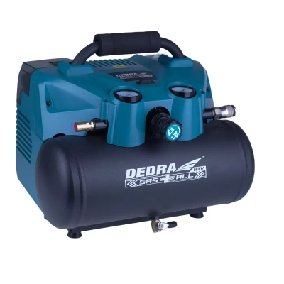 CORDLESS COMPRESSOR, BATTERY AIR COMPRESSOR 2X18V DEDRA SAS+ALL DED7077V 6L TANK