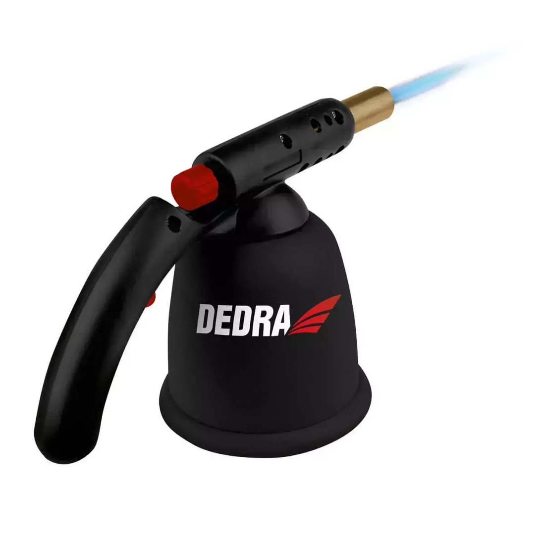 Lampa lutownicza gazowa Dedra 31A010 - zbliżenie na palnik