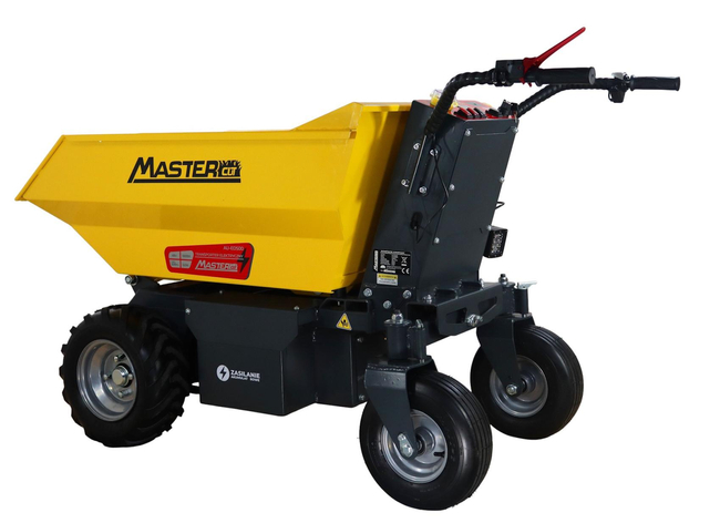 MasterCut AU-ED500 WOZIDŁO TRANSPORTER AKUMULATOROWY BUDOWLANY OGRODOWY TACZKA WYWROTKA ELEKTRYCZNA 48V, 32AH, 500KG