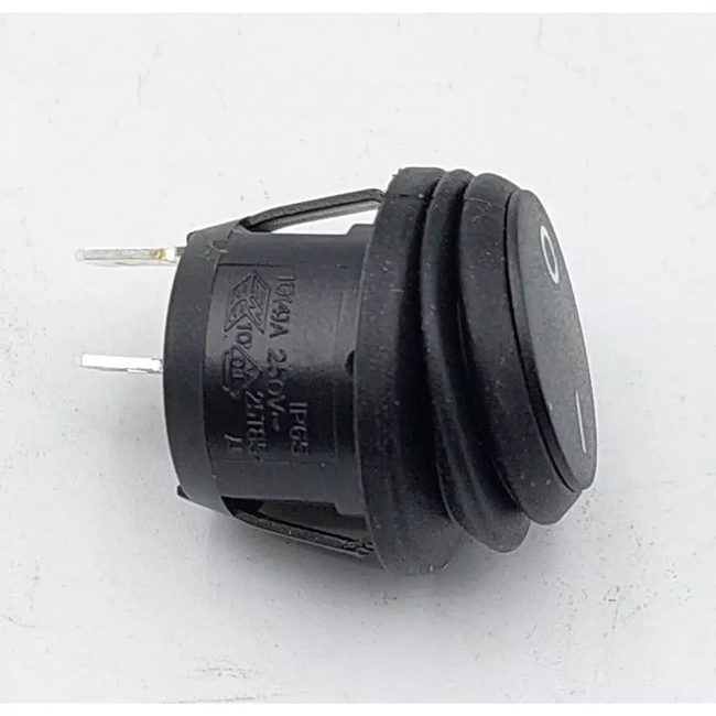 Rocker switch BLACK 0-I 230V for DED7521/22, new