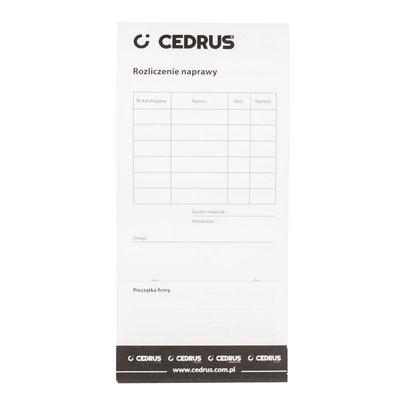 Bloczek serwisowy CEDRUS ACC0111