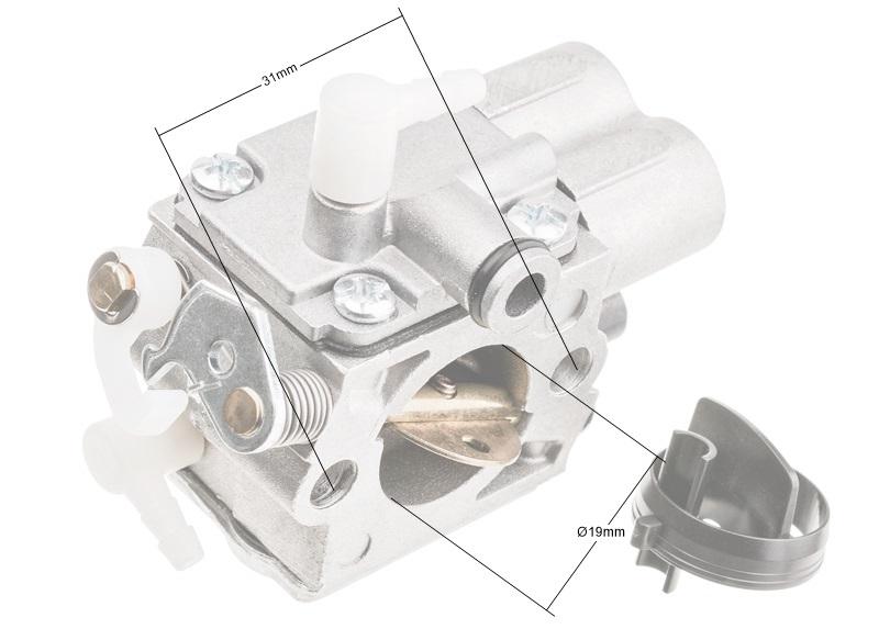 Gaźnik Stihl MS231/MS251 – schemat wymiarów 1