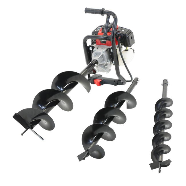 FAWORYT TMW52 WIERTNICA GLEBOWA SPALINOWA ŚWIDER GLEBOWY DO ZIEMI + WIERTŁO 100 mm + 150mm + 200mm GRATIS