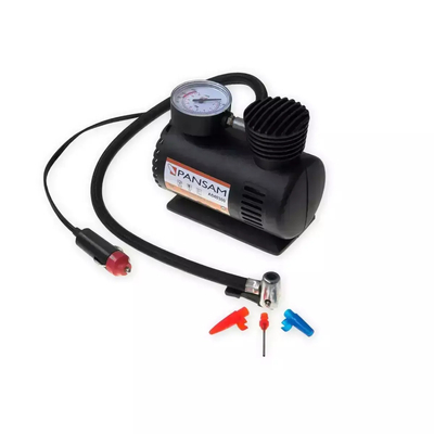 PANSAM A040300 Kompresor samochodowy 12V 11 l/min 250 PSI, sprężarka pompka do opon