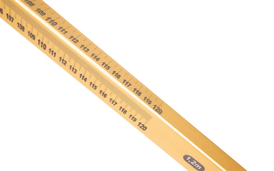 Průměr měrky 120 cm zlatě eloxovaný SYS-34