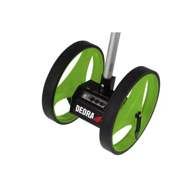 DEDRA MC1001 Koło pomiarowe drogomierz miernik odległości 9999,9 m 2 koła 159 mm