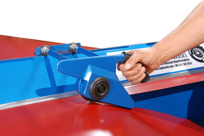 ZAGINARKA GIĘTARKA KRAWĘDZIARKA DEKARSKA DO BLACHY Z CIĘCIEM Prod-Masz ZGR-2500 /1mm EWIMAX