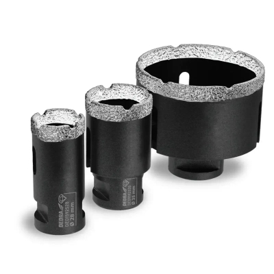 DEDRA DED1592SZ05 Zestaw koronek diamentowych VB M14 28/35/68 mm otwornice do gresu i ceramiki