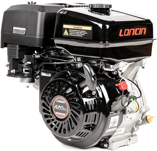 LONCIN G420F-L PETROL ENGINE 15 hp horizontal cone shaft 22.2 mm / 110 mm G420F-L MOTOR HONDA GX420 - EWIMAX - OFFICIAL DISTRIBUTOR - AUTHORIZED LONCIN DEALER