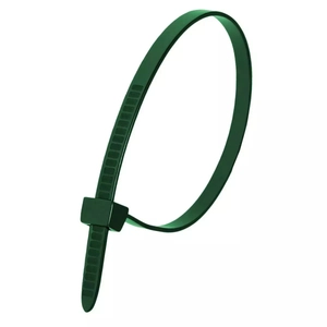 Zelené nylonové stahovací pásky 7,6x370mm (100ks).)