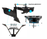 MASTERCUT MC370-10 DVOURADLIČNÝ PLUH PRO JEDNONÁPRAVOVÝ TRAKTOR MASTERCUT MC370 / CEDRUS TJ01,TJ02