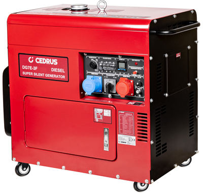 CEDRUS DG7E-3F AGREGAT GENERATOR PRĄDOTWÓRCZY 7.1kW / 12 KM 230/400V AVR WERSJA WYCISZONA SILENT CEDRUS 7.1 kW KD195FC DIESEL