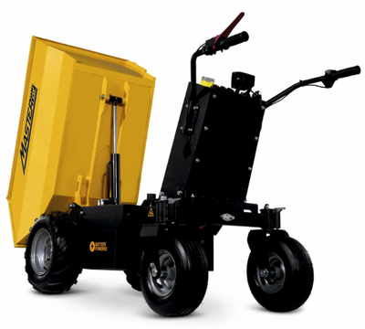 MasterCut AU-ED500 WOZIDŁO TRANSPORTER AKUMULATOROWY BUDOWLANY OGRODOWY TACZKA WYWROTKA ELEKTRYCZNA 48V, 32AH, 500KG