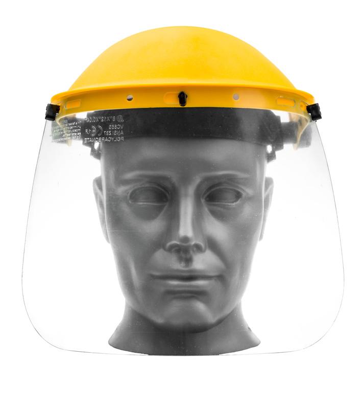 Osłona twarzy z pleksi FS805 FS805-56 – widok z przodu