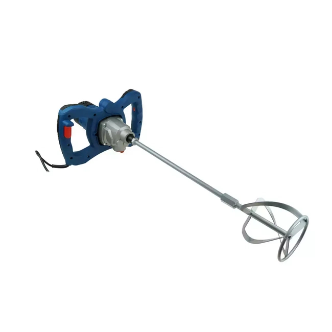 DEDRA DED7927 1300W ELECTRIC STIRRER, 2-SPEED, 120MM, FOR MORTAR, PLASTER, ADHESIVES, PAINTS AND VARNISHES