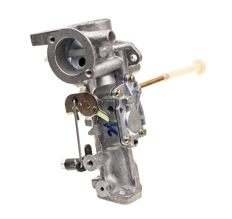 Gaźnik Briggs & Stratton 498298 - widok z króćcem i dźwigniami
