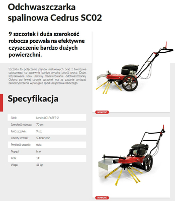 Odchwaszczarka spalinowa Cedrus SC02