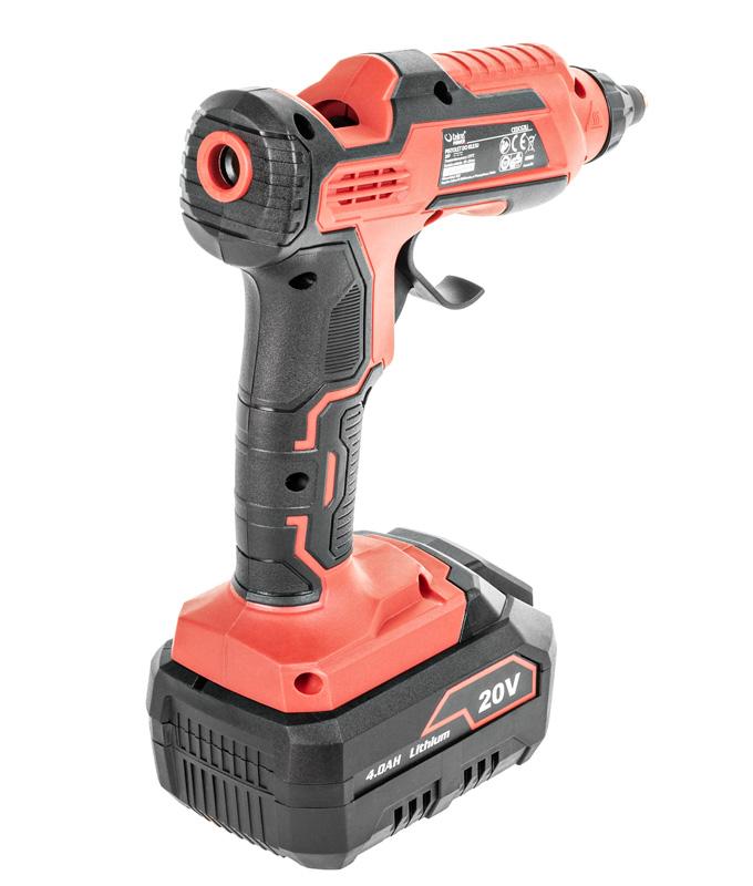 Tył pistoletu Cedrus CEDCG3LI – system 20V Li‑Ion