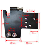 MOUNTING CONSOLE COUPLER ADAPTER ATTACHMENT OF MASTERCUT BK55 / HSDT80A1 / 8001001 SOIL TILLER