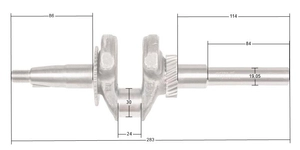 Loncin G200F(D) LC168F-2 80 mm crankshaft ORIGINAL PART 130290788-0001