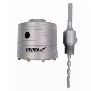 80mm HM crown drill bit with HEX shank